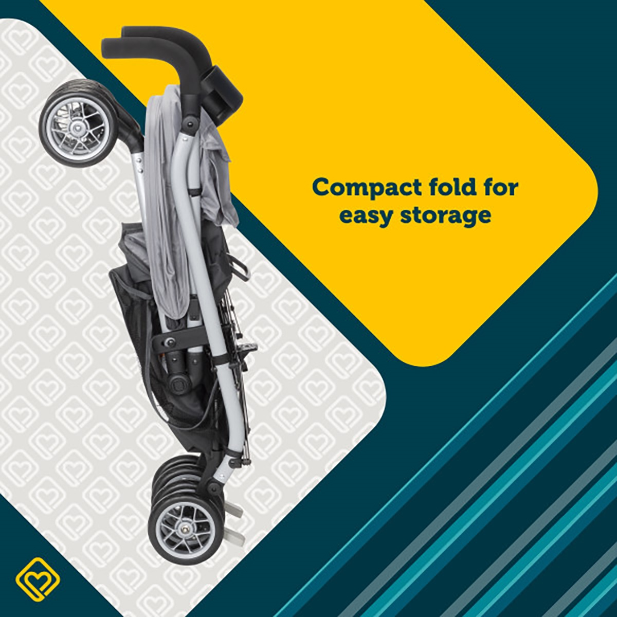 slide 2 of 2, Strollerette Compact Stroller Mercury, 1 ct
