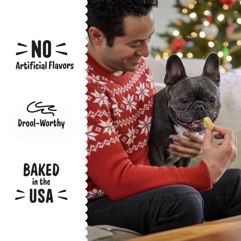 slide 4 of 6, Three Dog Bakery Candy Cane Lick'n Crunchy Dog Treat with Peppermint & Vanilla Flavor - 13oz, 13 oz