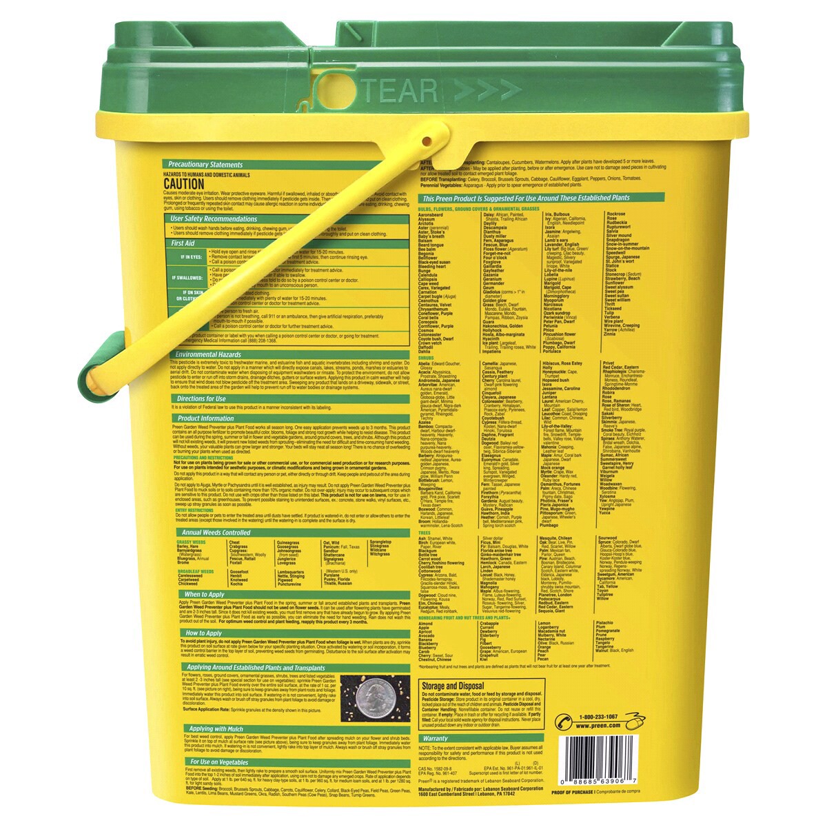 slide 2 of 2, Preen Garden Weed Preventer Plus Plant Food, 16 lb