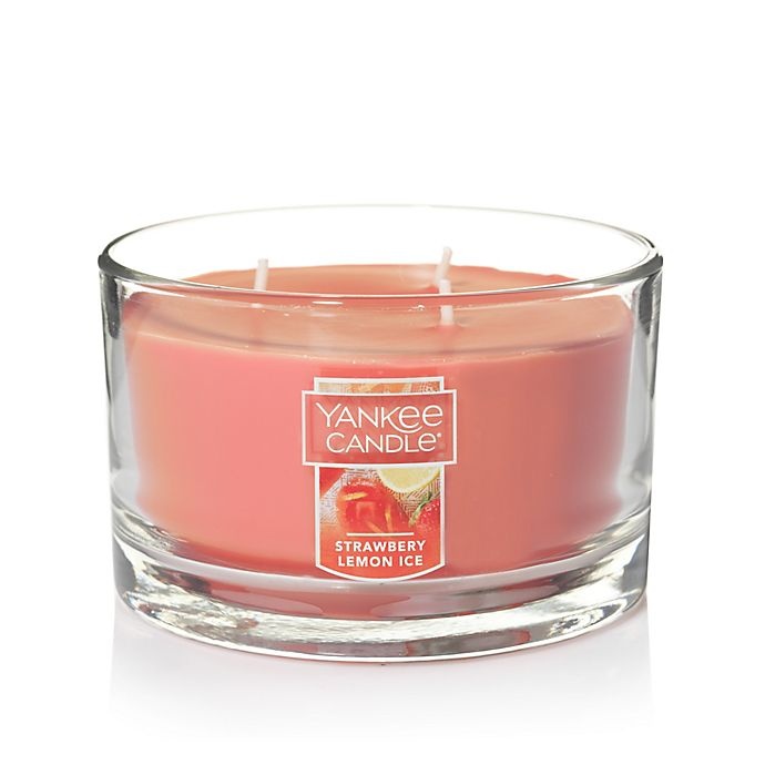 slide 1 of 1, Yankee Candle Strawberry Lemon Ice 3-Wick Candle, 1 ct