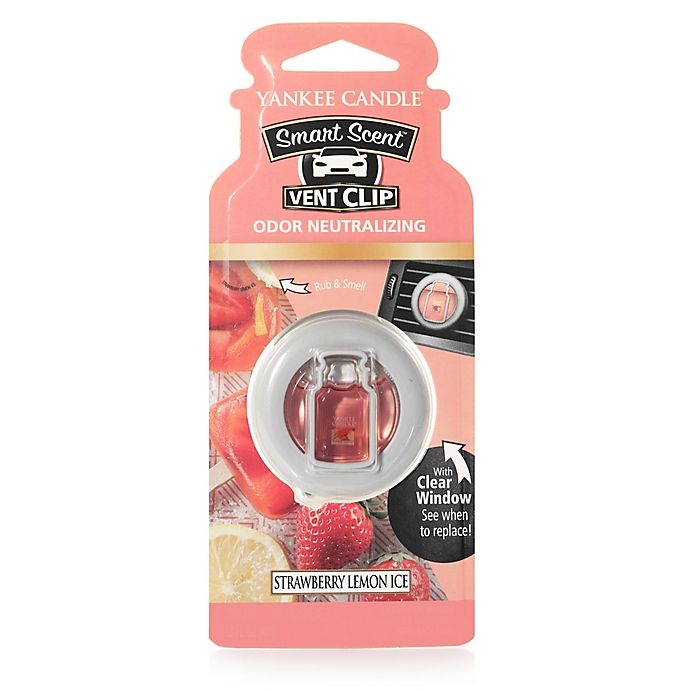 slide 1 of 1, Yankee Candle Smart Scent Strawberry Lemon Ice Vent Clip, 1 ct