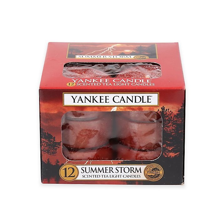 slide 2 of 2, Yankee Candle Summer Storm Tealight Candles, 12 ct