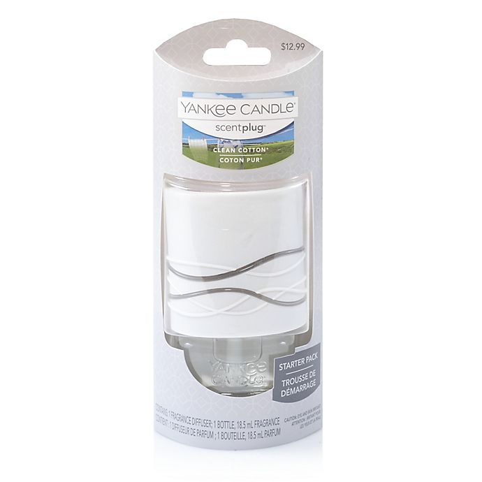 slide 1 of 1, Yankee Candle Scentplug Clean Cotton Base with Refill, 1 ct