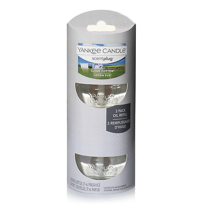 slide 1 of 1, Yankee Candle Scentplug Clean Cotton Refill, 2 ct