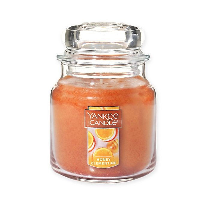 slide 1 of 1, Yankee Candle Housewarmer Honey Clementine Medium Classic Jar Candle, 1 ct