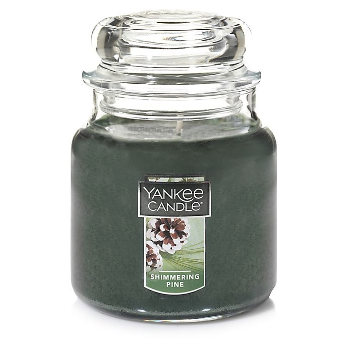 slide 1 of 1, Yankee Candle Housewarmer Shimmering Pine Medium Classic Jar Candle, 1 ct