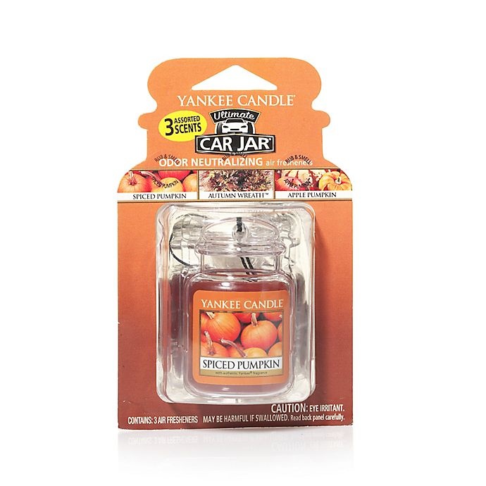 slide 1 of 1, Yankee Candle Car Jar Ultimate Assorted Fall Candles, 3 ct
