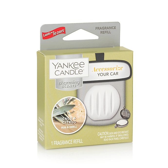 slide 2 of 4, Yankee Candle Charming Scents Sage and Citrus Car Air Freshener Refill, 1 ct