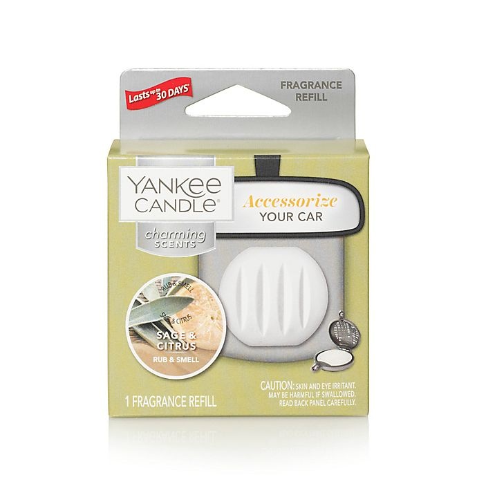 slide 1 of 4, Yankee Candle Charming Scents Sage and Citrus Car Air Freshener Refill, 1 ct
