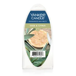 Yankee Candle Fragranced Sage & Citrus Wax Melts 2.6 oz