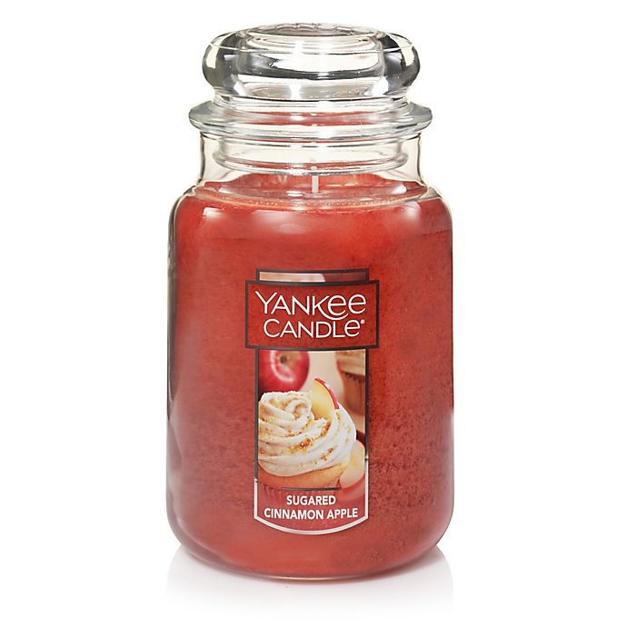 slide 1 of 1, Yankee Candle Housewarmer Sugared Cinnamon Apple Large Classic Jar Candle, 1 ct