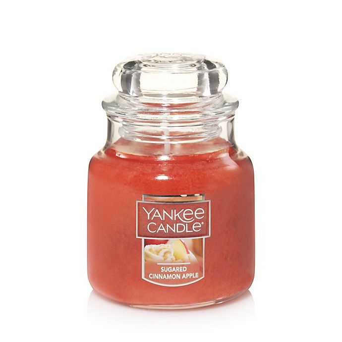 slide 1 of 1, Yankee Candle Housewarmer Sugared Cinnamon Apple Small Classic Jar Candle, 1 ct