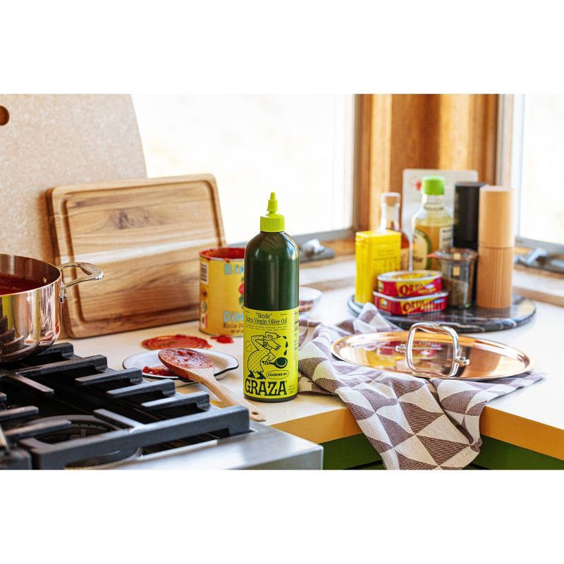 slide 5 of 6, Graza Sizzle Extra Virgin Olive Oil for Cooking - 750ml, 750 ml