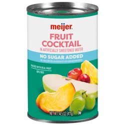 Meijer No Sugar Added Fruit Cocktail