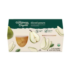 True Goodness Organic Diced Pears in 100% Juice