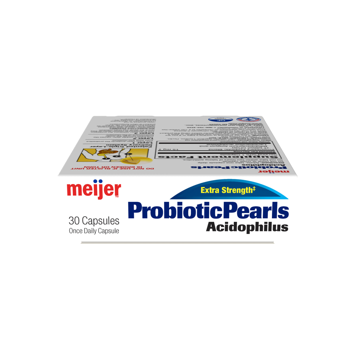 slide 4 of 5, Meijer Probiotic Pearls Acidophilus Extra Strength Softgels, 30 ct