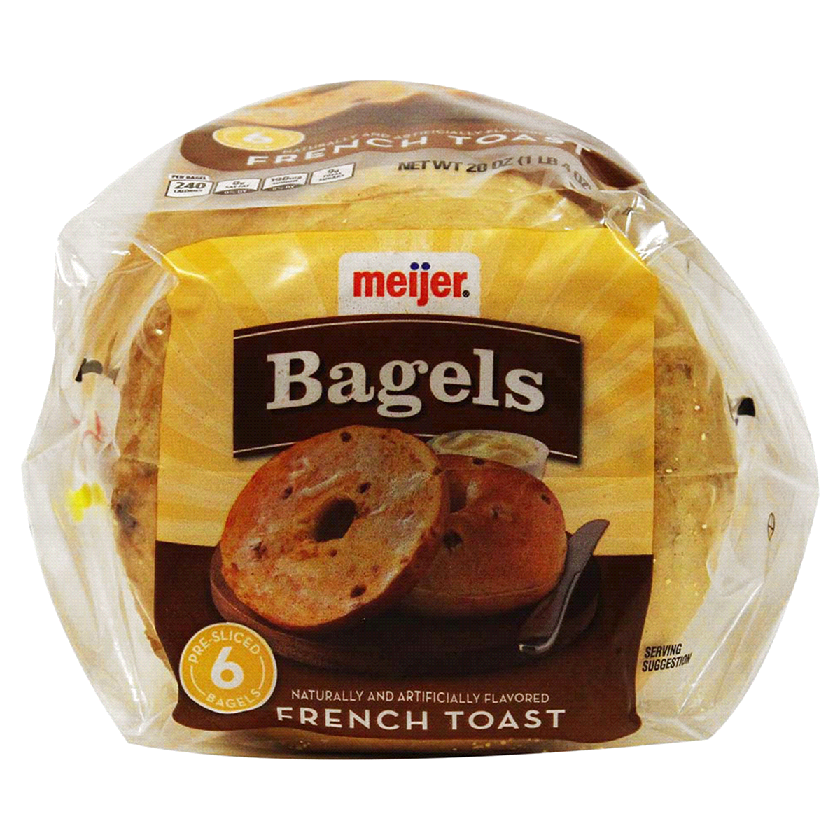 slide 6 of 6, Meijer French Toast Bagels, 6 ct