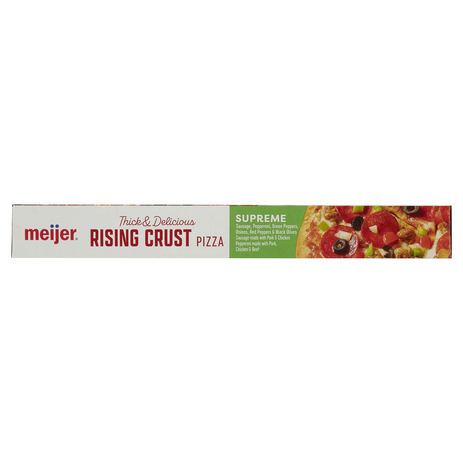 slide 3 of 5, Meijer Rising Crust Supreme Pizza, 32.7 oz