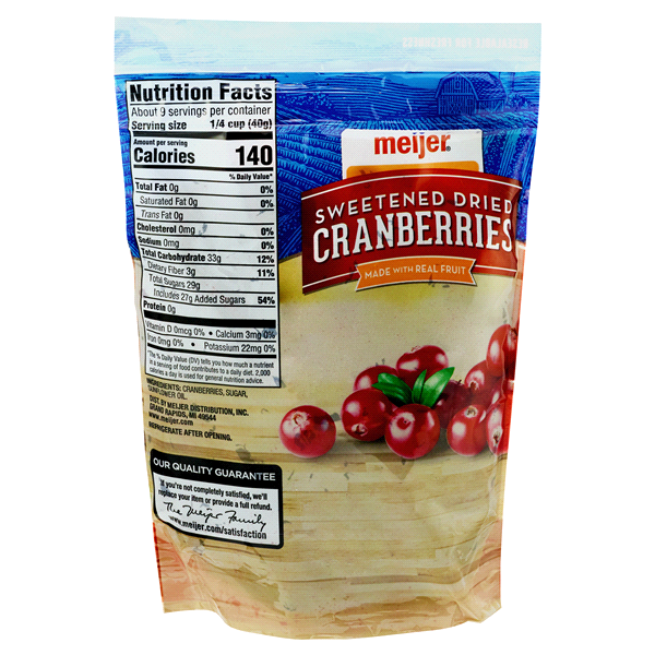 slide 4 of 5, Meijer Sweetened Dried Cranberries, 12 oz