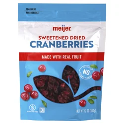 Meijer Sweetened Dried Cranberries, 12 oz