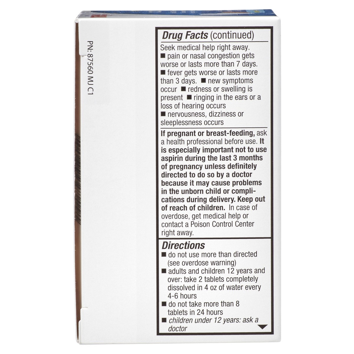 slide 4 of 5, Meijer Effervescent Cold Relief Tablets - Orange Flavor, 20 ct