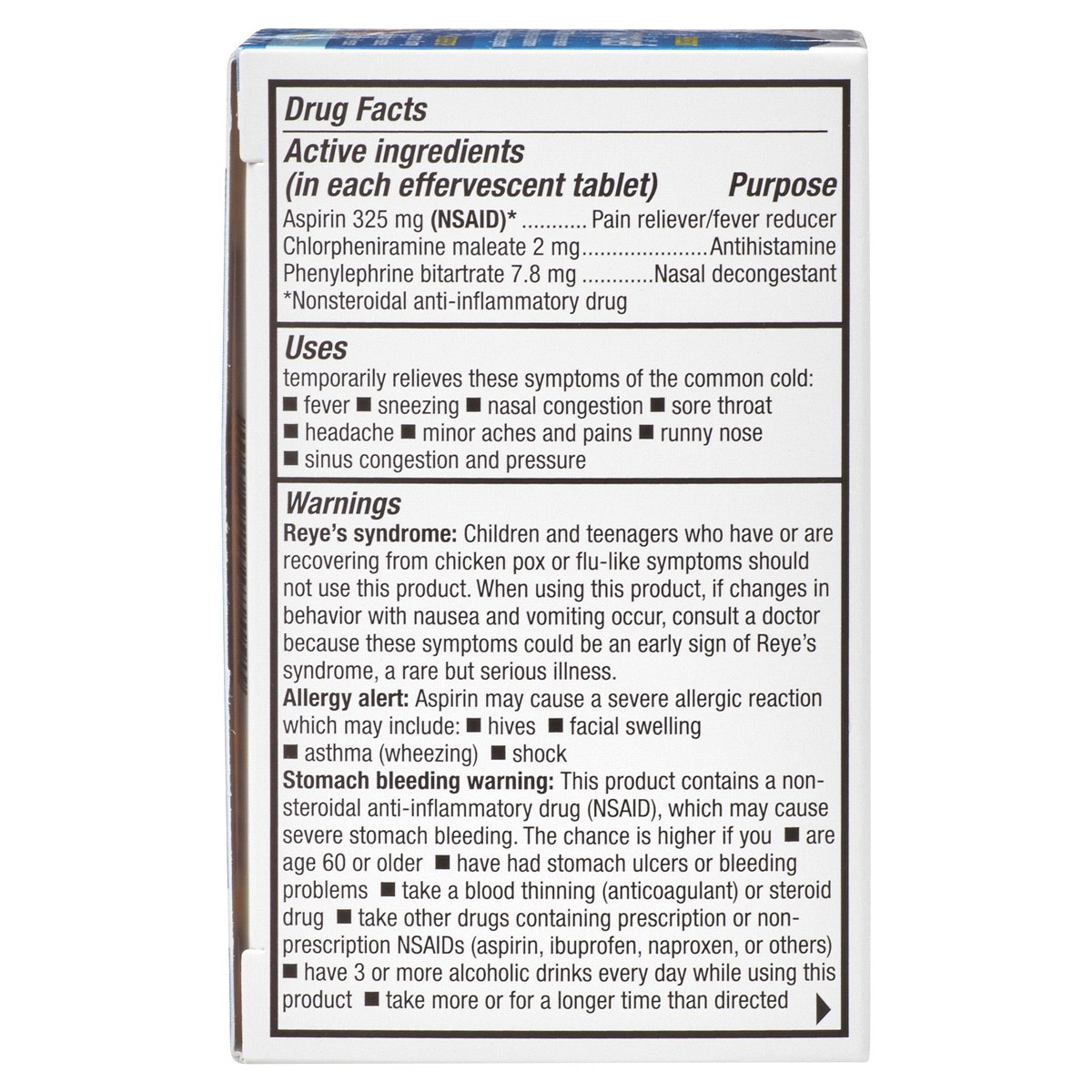slide 3 of 5, Meijer Effervescent Cold Relief Tablets - Orange Flavor, 20 ct