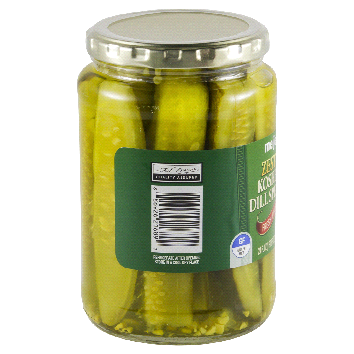 slide 2 of 4, Meijer Zesty Kosher Dill Spears, 24 oz