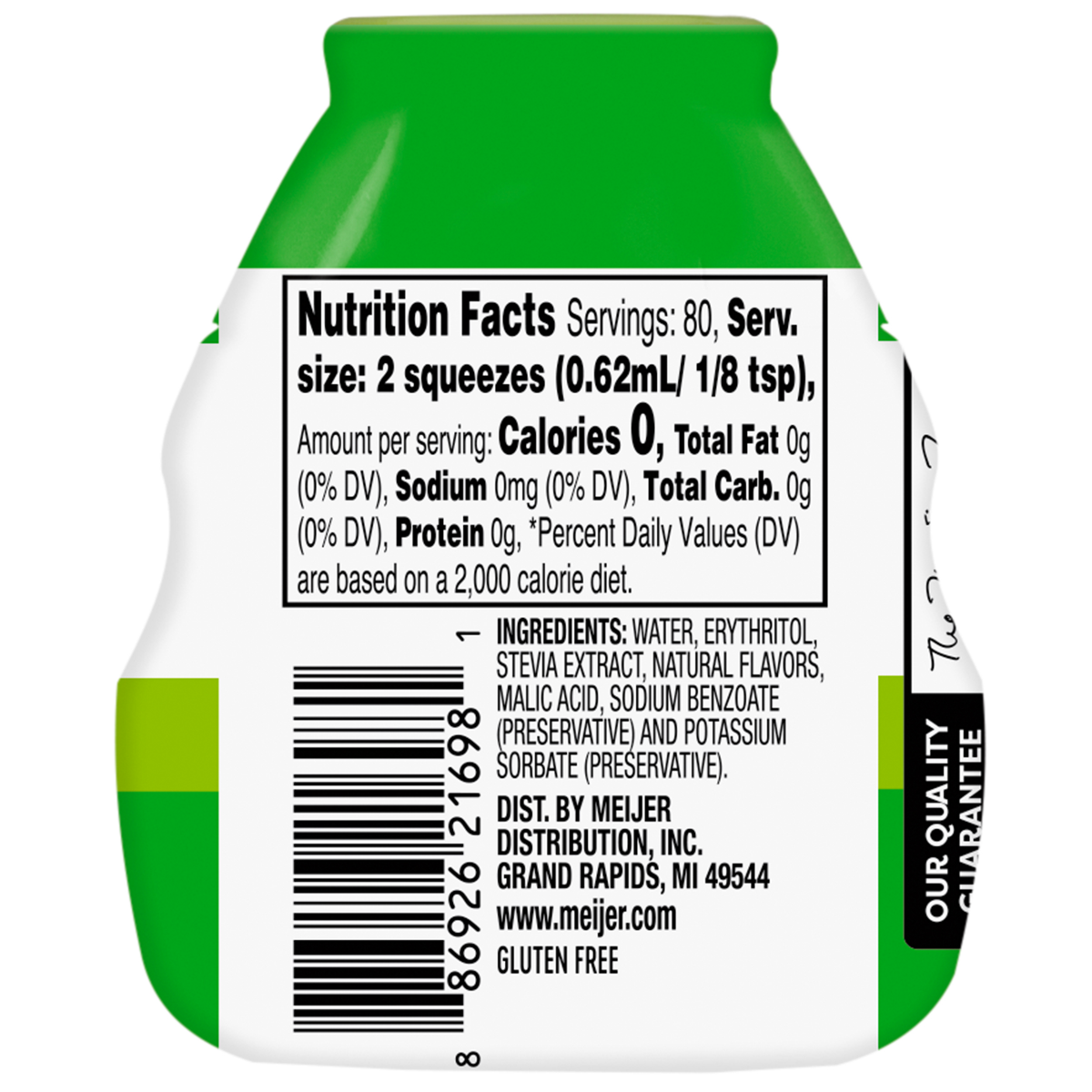 slide 2 of 2, Meijer Zero Calorie Liquid Sweetener with Stevia, 1.68 oz