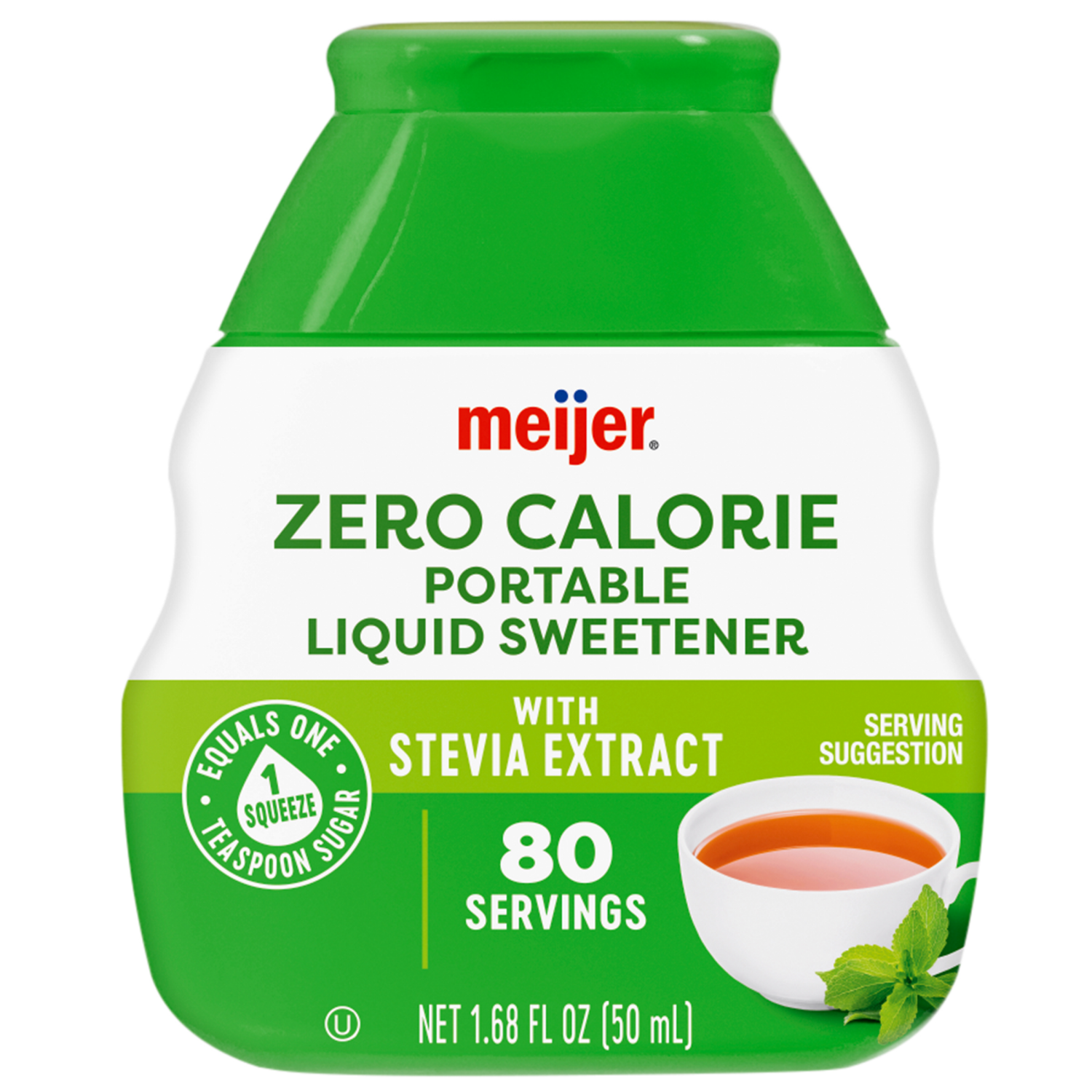 slide 1 of 2, Meijer Zero Calorie Liquid Sweetener with Stevia, 1.68 oz