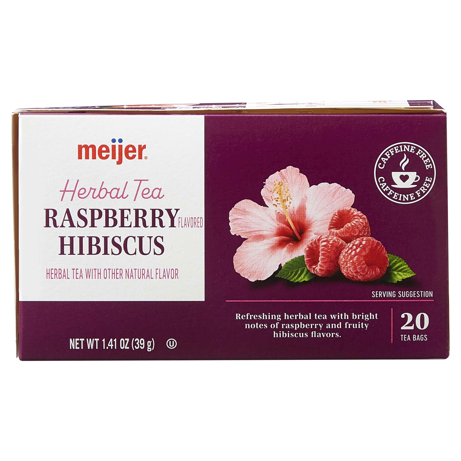 slide 3 of 5, Meijer Raspberry Hibiscus Tea - 20 ct, 20 ct