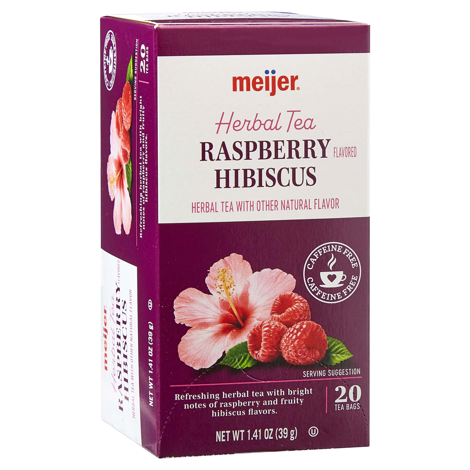 slide 4 of 5, Meijer Raspberry Hibiscus Tea - 20 ct, 20 ct