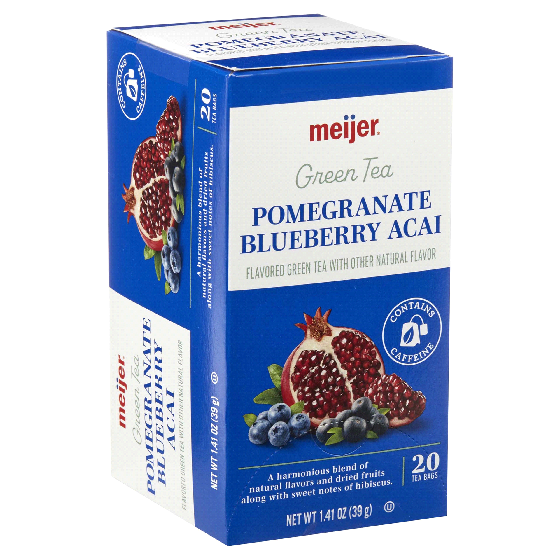 slide 10 of 29, Meijer Pomegranate Blueberry Acai Tea, 20 ct