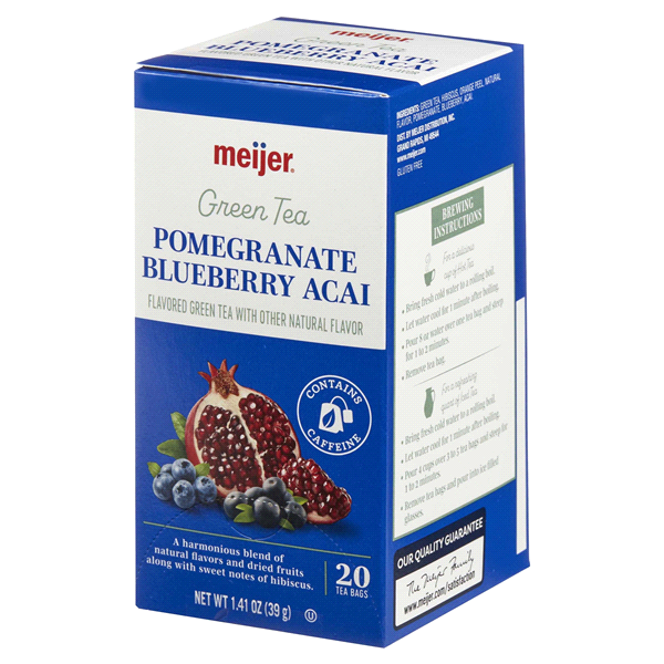 slide 18 of 29, Meijer Pomegranate Blueberry Acai Tea, 20 ct