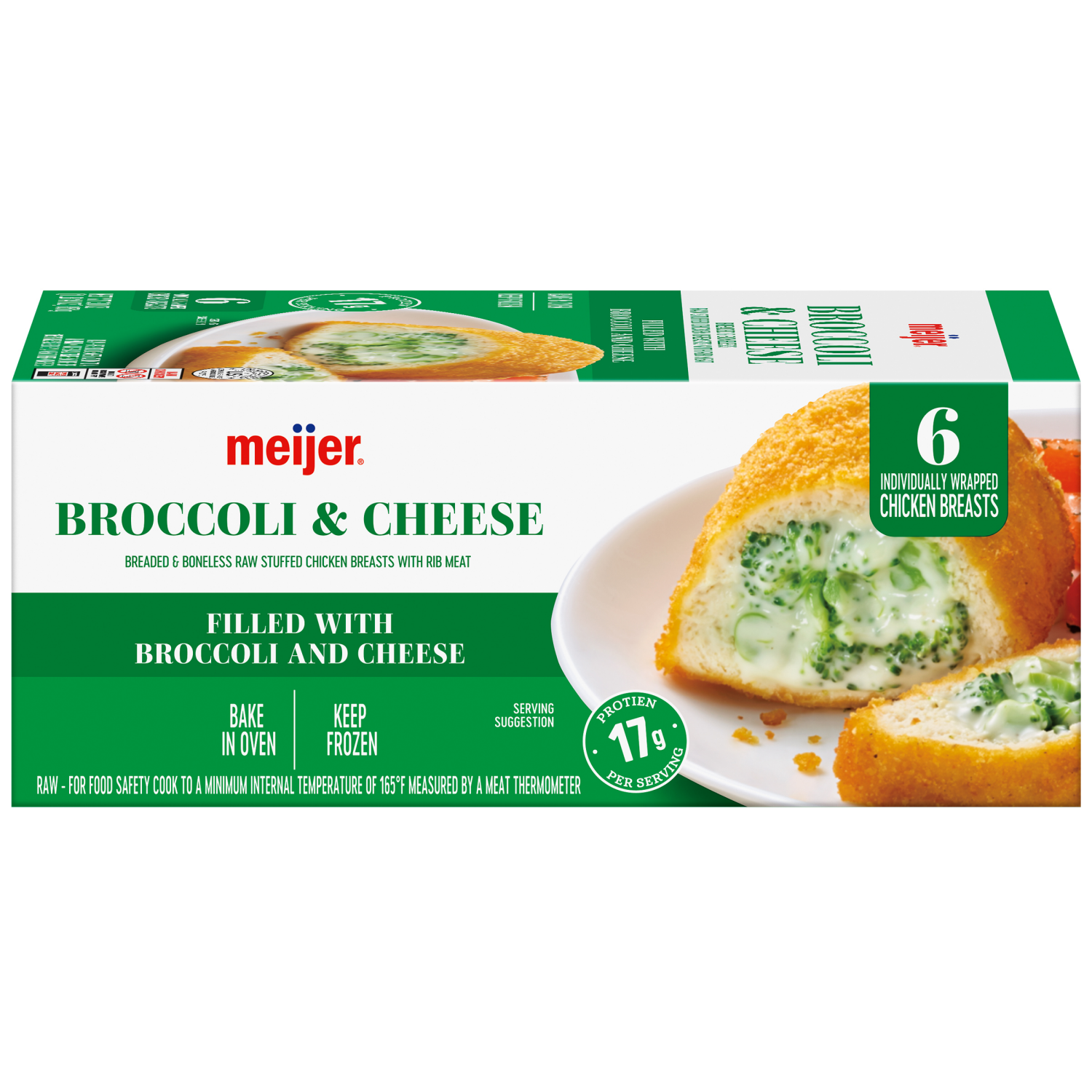 slide 8 of 8, Meijer Broccoli & Cheese Stuffed Chicken Breast, 6 ct