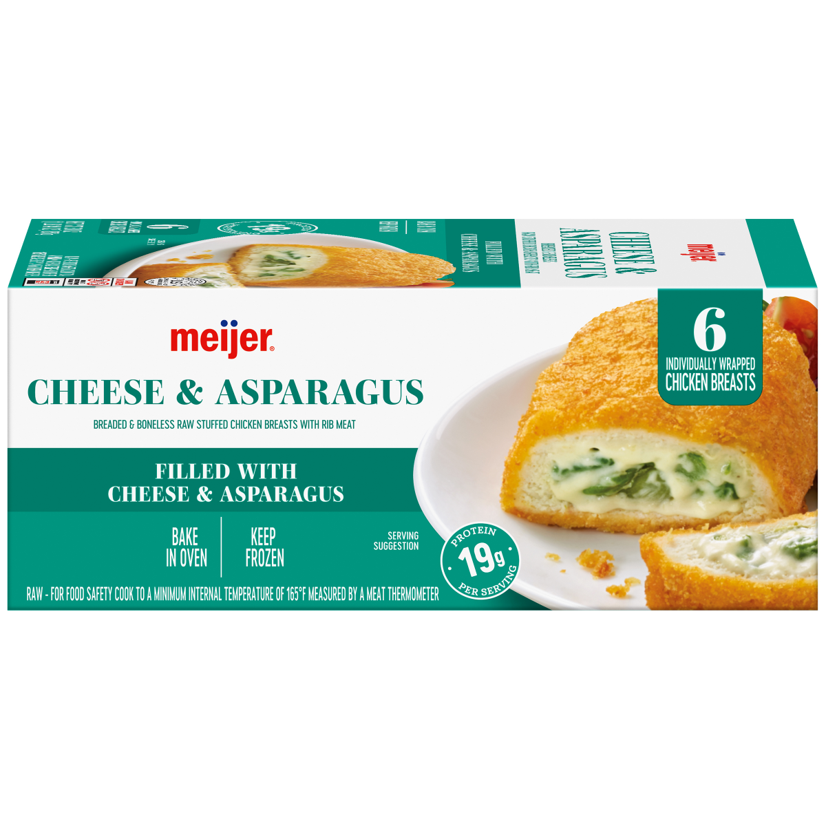 slide 17 of 29, Meijer Asparagus Stuffed Chicken, 6 Count, 6 ct