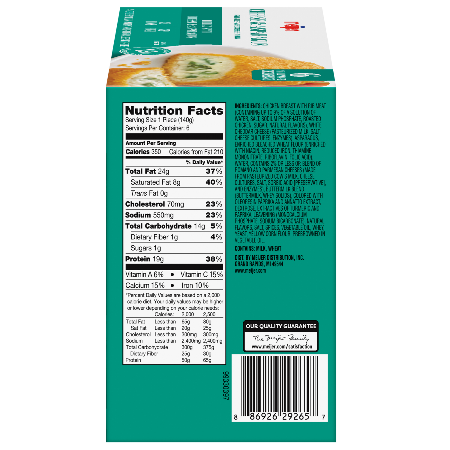 slide 5 of 8, Meijer Asparagus Stuffed Chicken, 6 ct