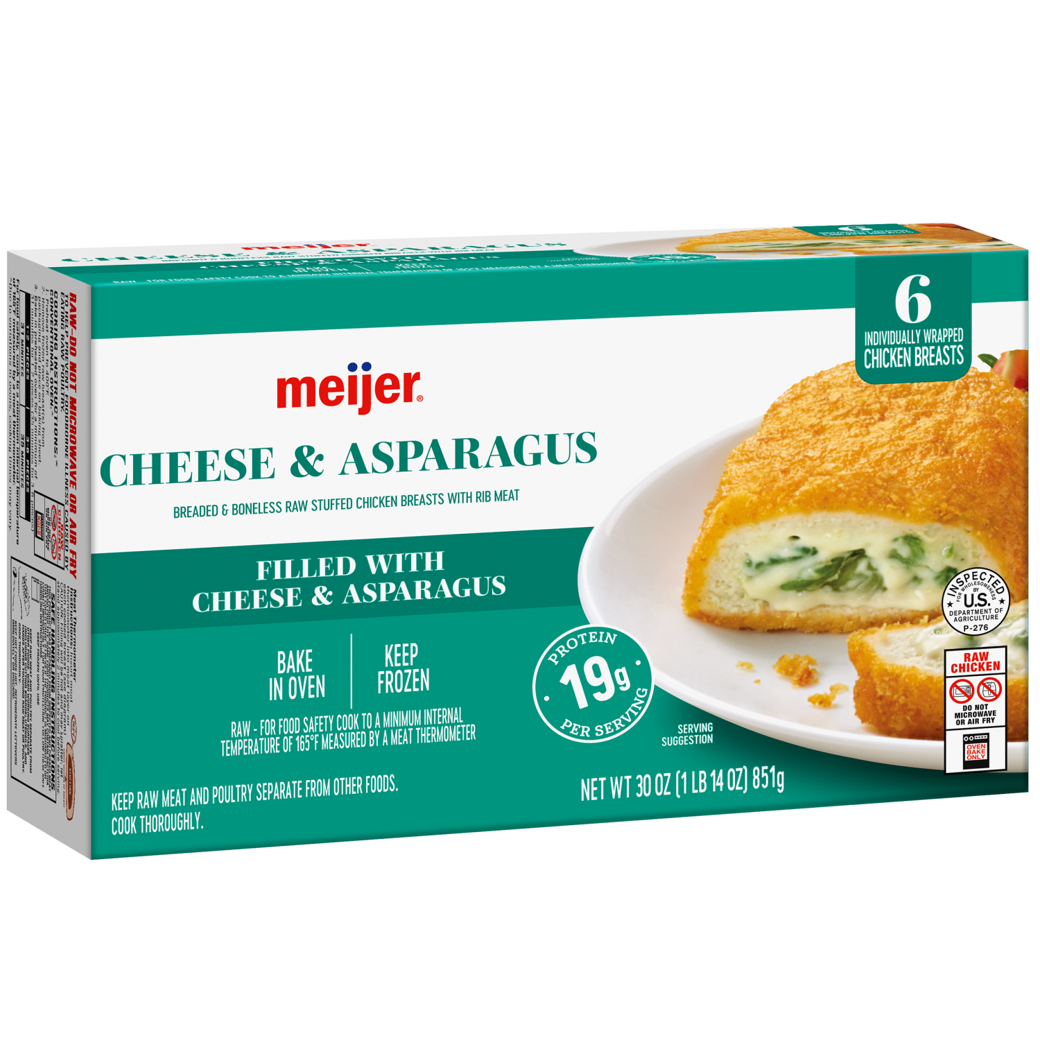 slide 6 of 8, Meijer Asparagus Stuffed Chicken, 6 ct