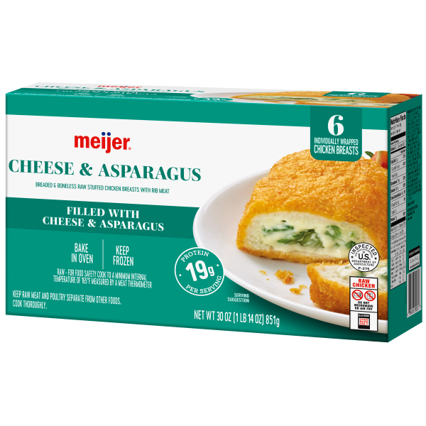 slide 8 of 29, Meijer Asparagus Stuffed Chicken, 6 Count, 6 ct