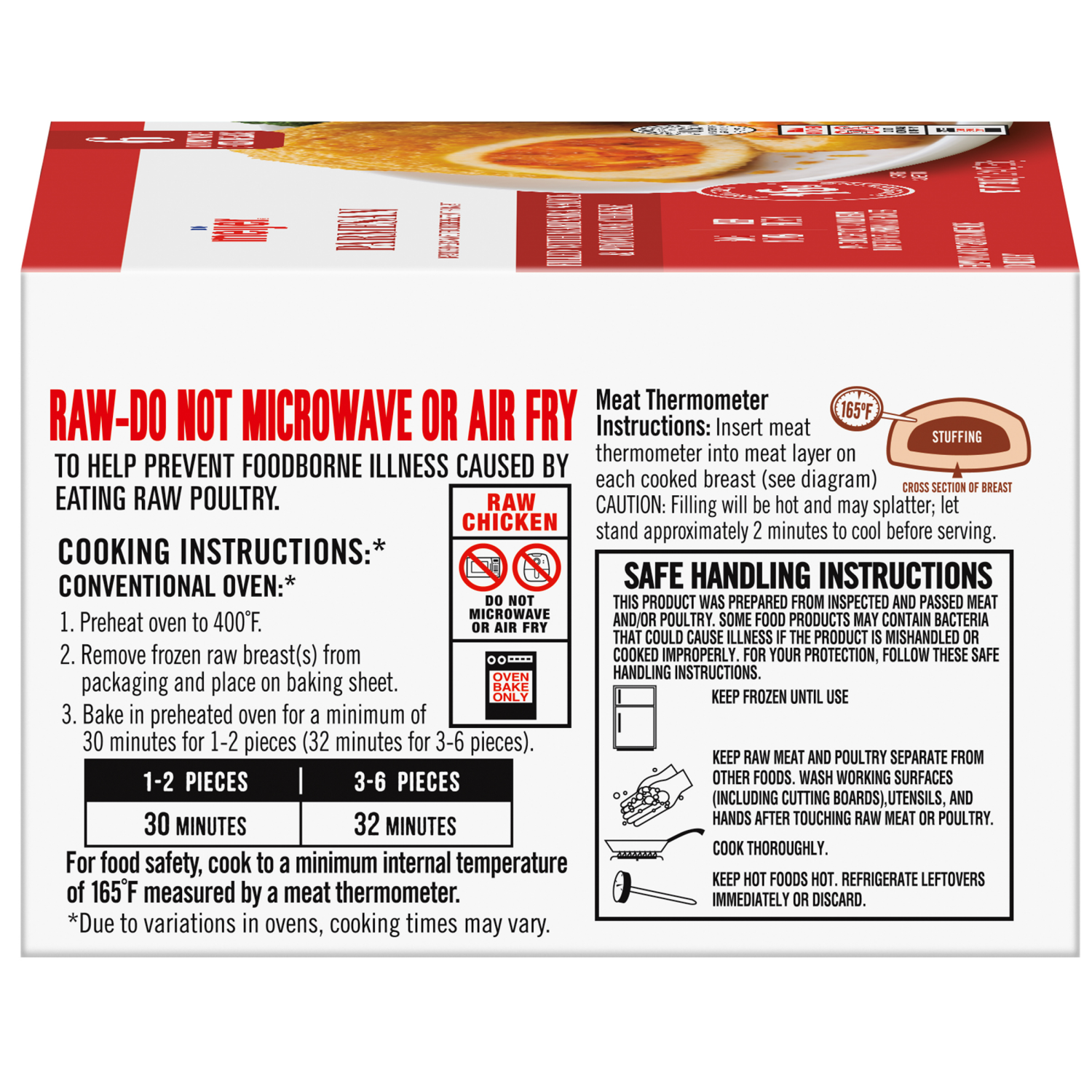 slide 4 of 8, Meijer Parmesan Stuffed Chicken Breasts, 6 Count, 6 ct