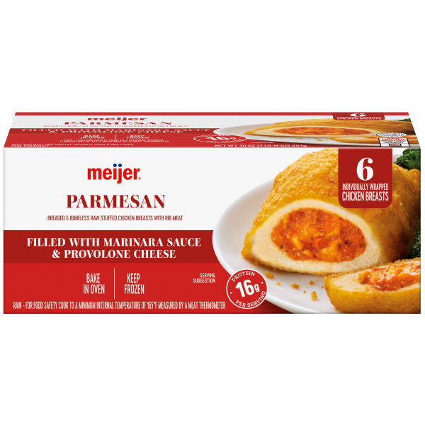 slide 28 of 29, Meijer Parmesan Stuffed Chicken Breasts, 6 Count, 6 ct