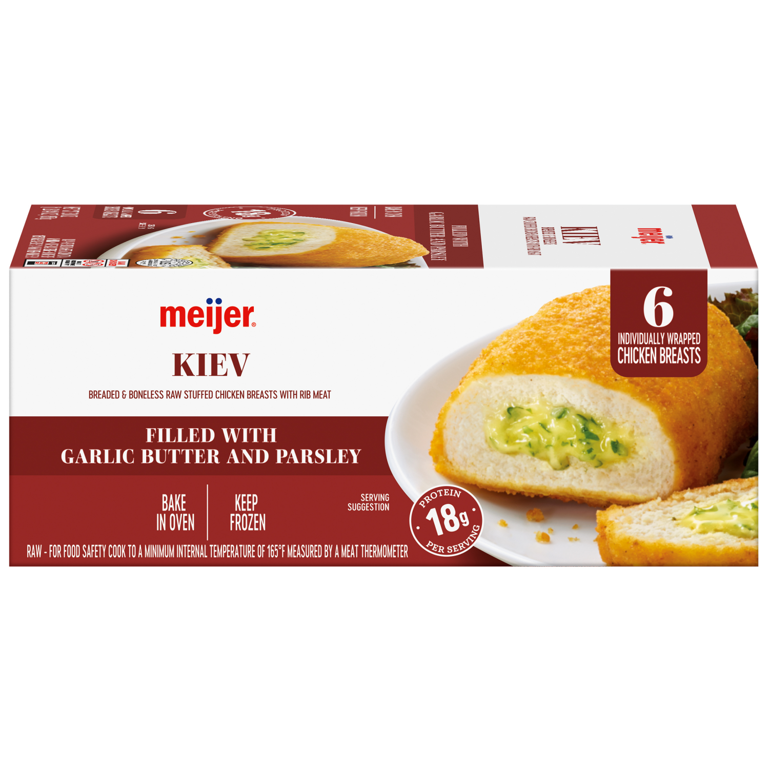 slide 8 of 8, Meijer Stuffed Kiev Chicken, 6 ct