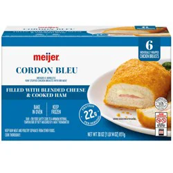 Meijer Cordon Bleu Stuffed Chicken Breast, 6 Count Frozen