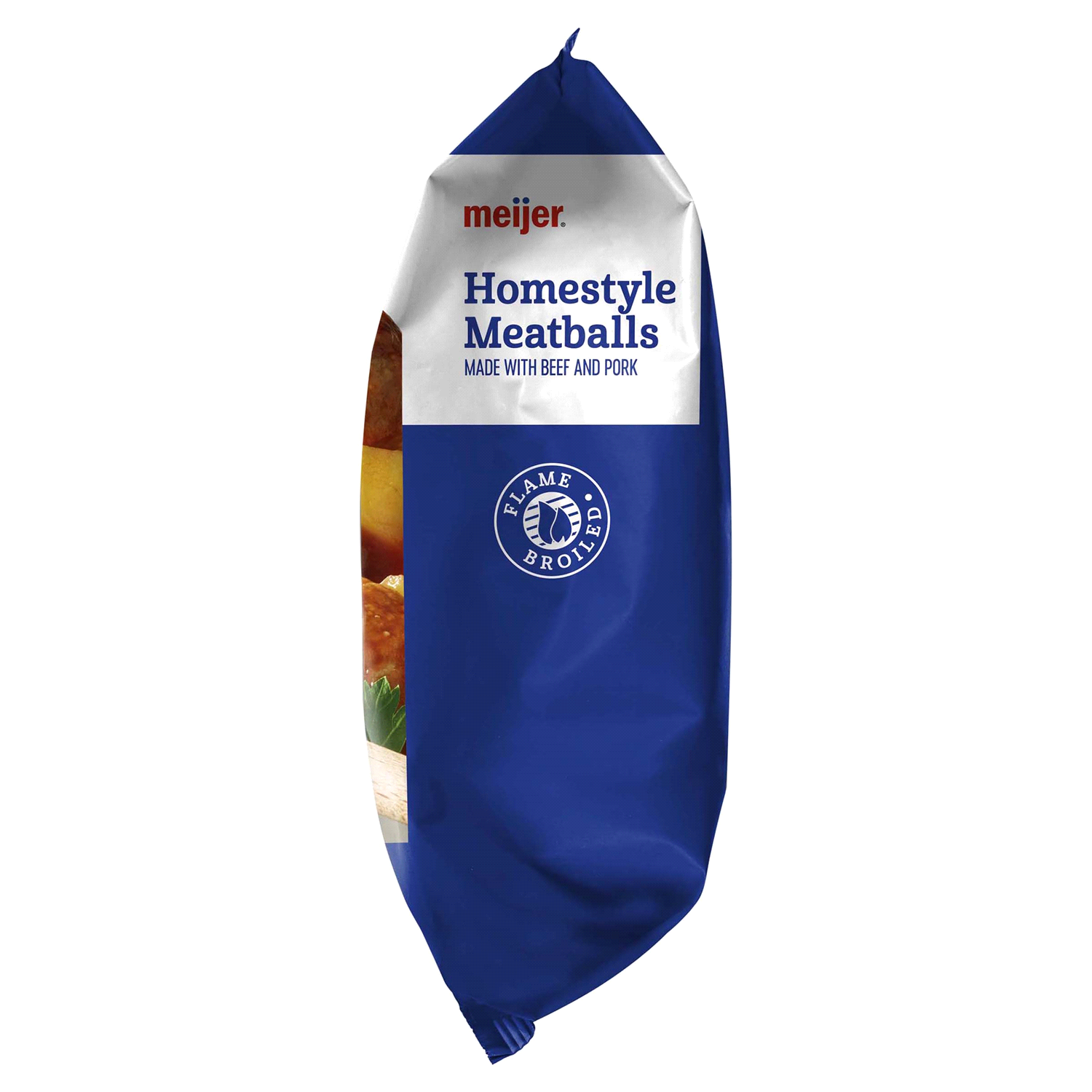 slide 3 of 3, Meijer Flame Broiled Homestyle Meatballs, 32 oz