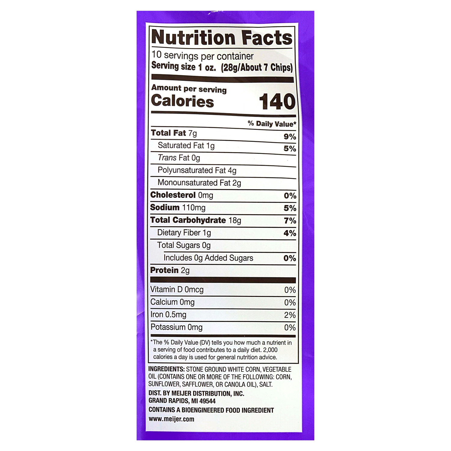 slide 4 of 4, Meijer Dipper Tortilla Chips, 10 oz