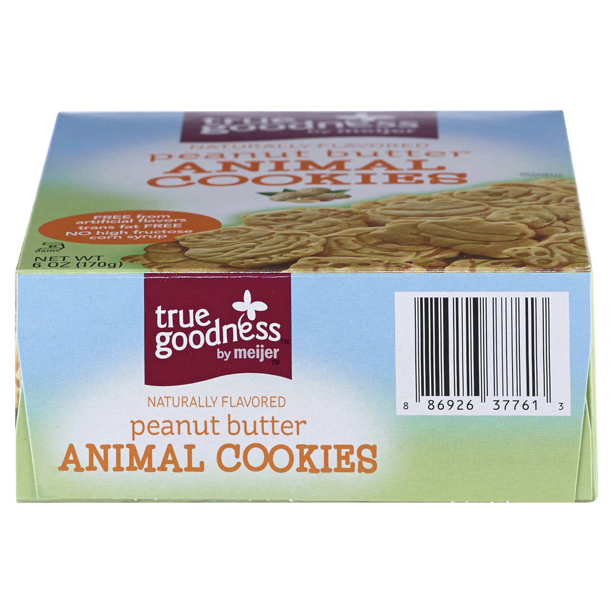 slide 3 of 6, Meijer Peanut Butter Animal Cookies, 6 oz