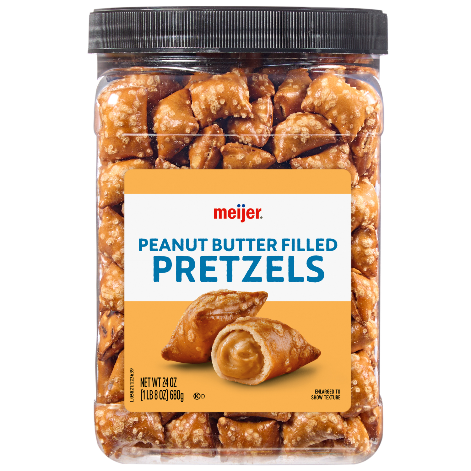 slide 1 of 3, Meijer Peanut Butter Filled Pretzels, 24 oz, 24 oz