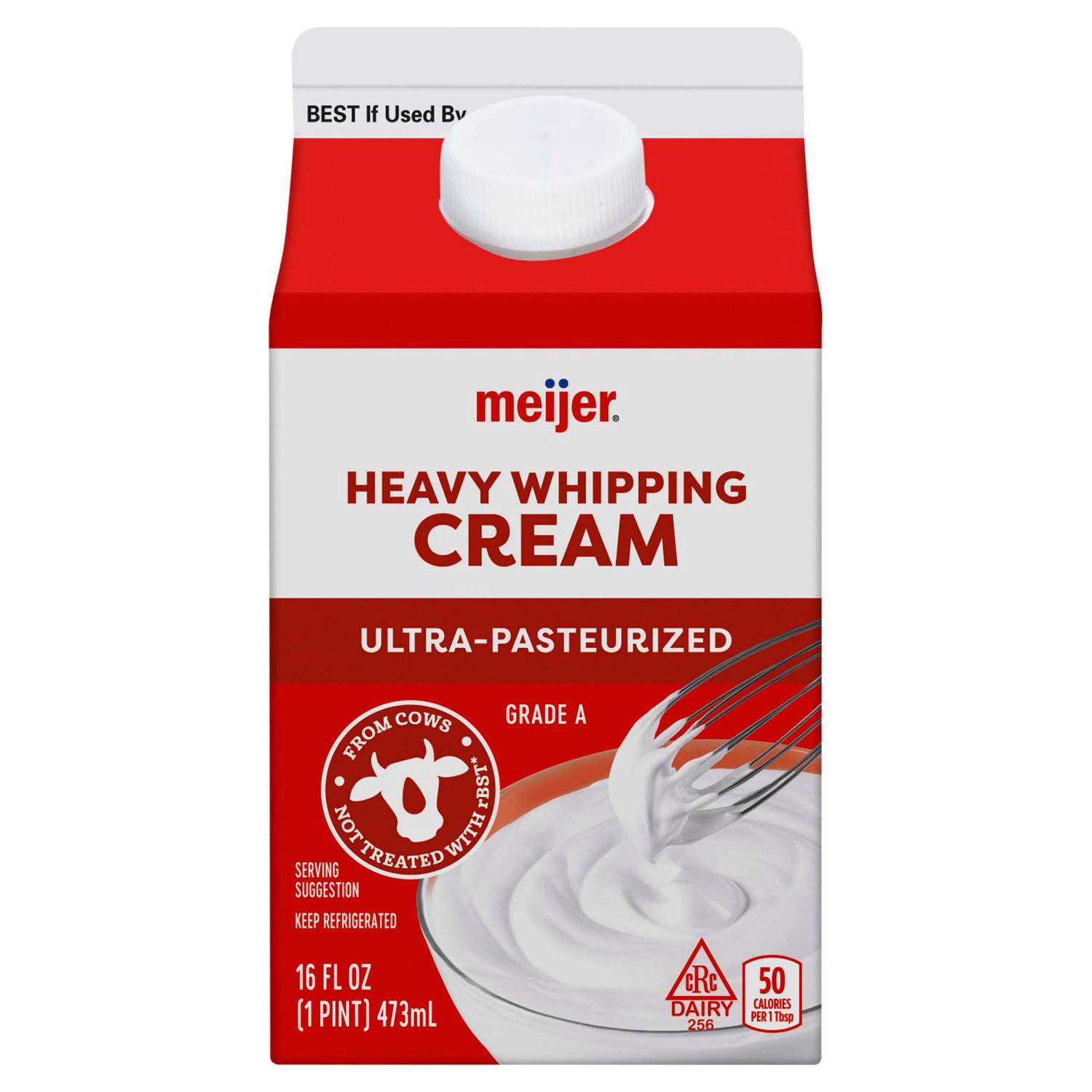slide 1 of 3, Meijer Heavy Whipping Cream, Pint, 16 oz