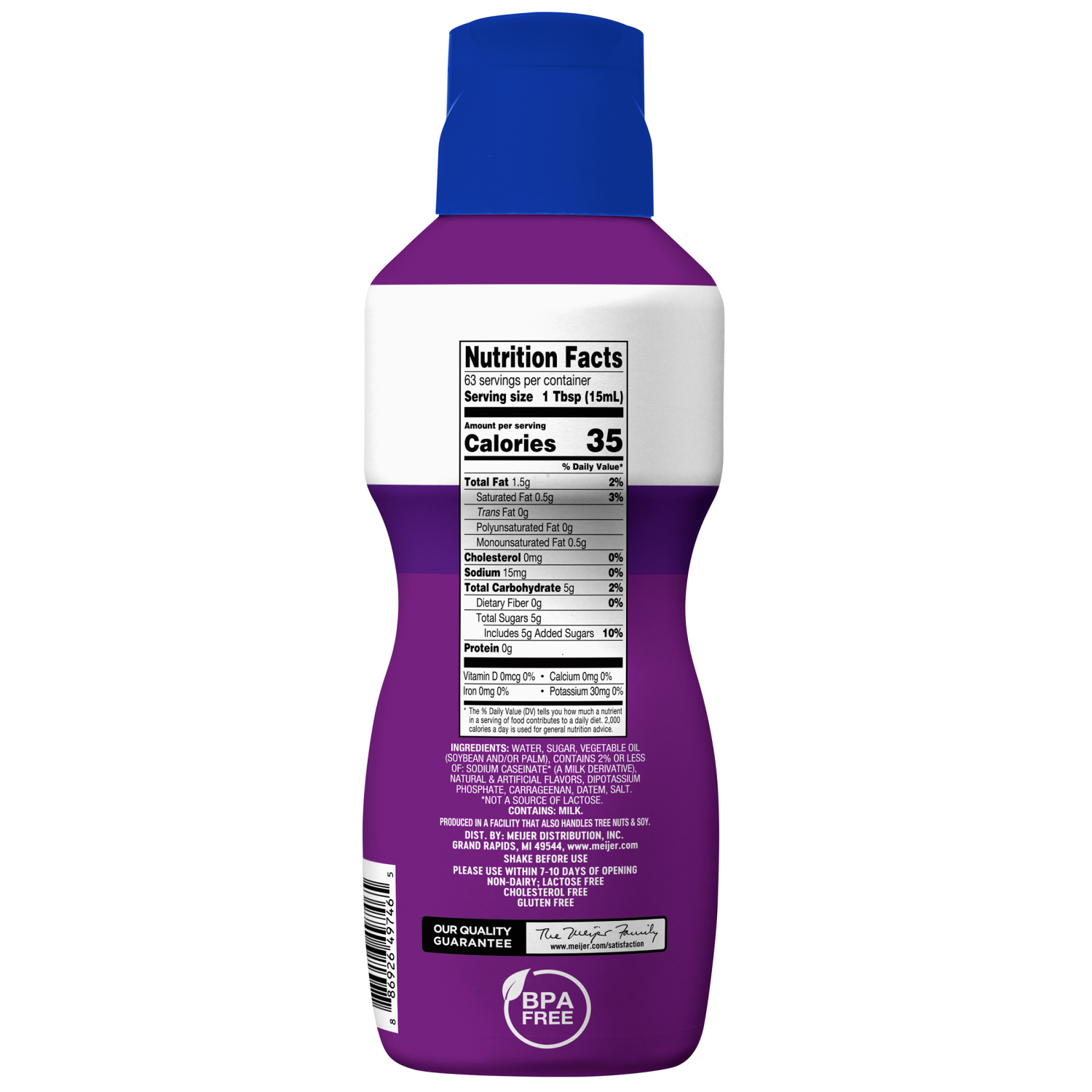 slide 3 of 3, Meijer Italian-Style Sweet Cream Coffee Creamer, 32 oz