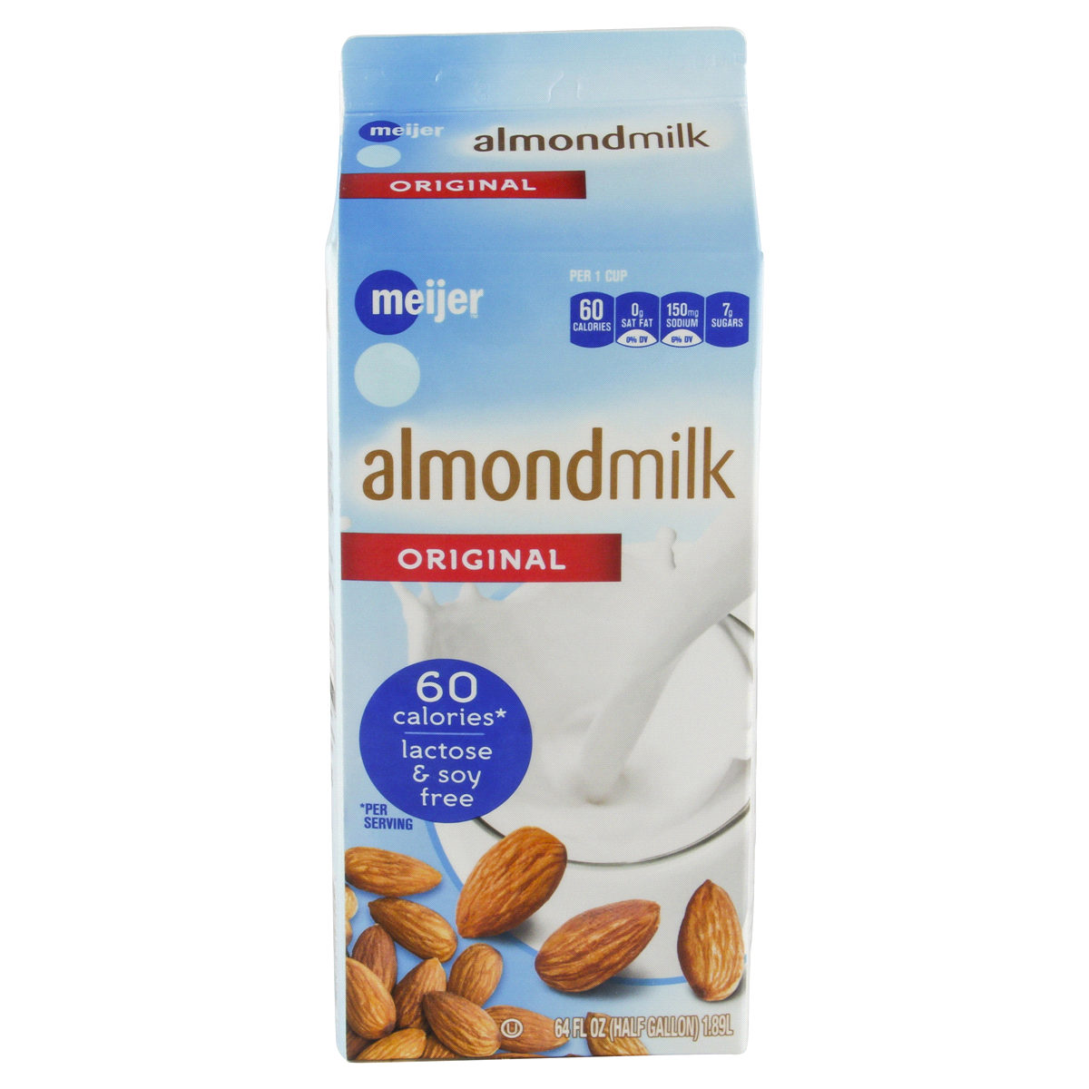 slide 3 of 4, Meijer Original Almond Milk, 64 fl oz