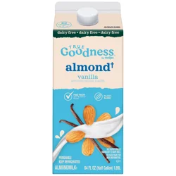 True Goodness Vanilla Dairy Free Almond Milk 64 OZ